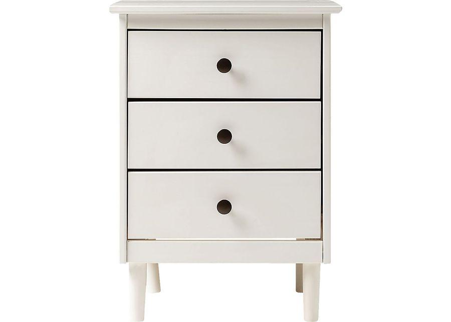 Kingshall White Nightstand