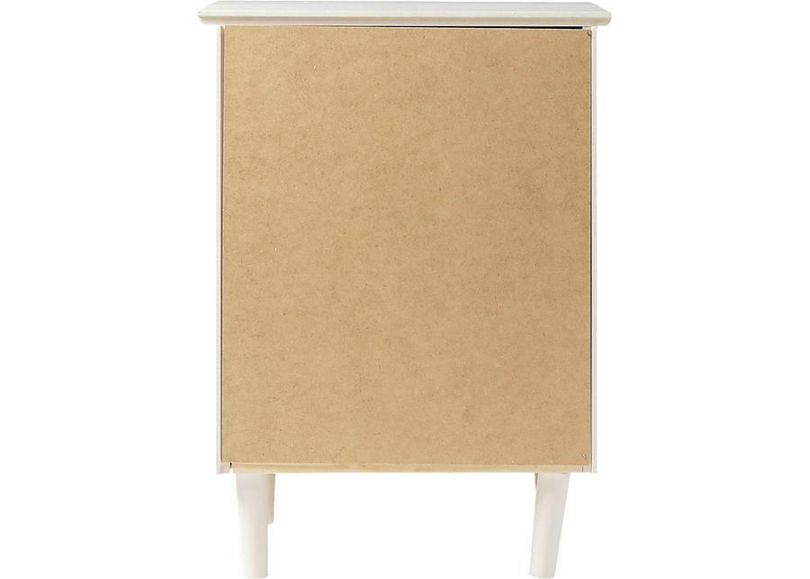 Kingshall White Nightstand