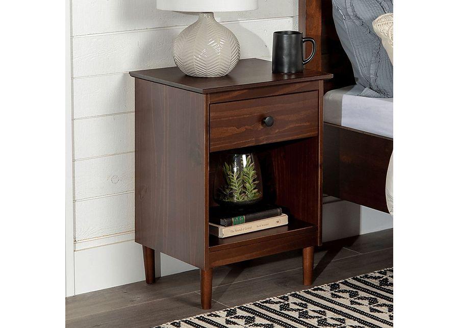 Cadmium Walnut Nightstand