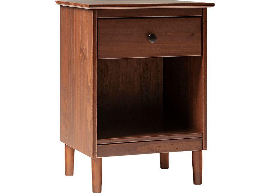 Cadmium Walnut Nightstand