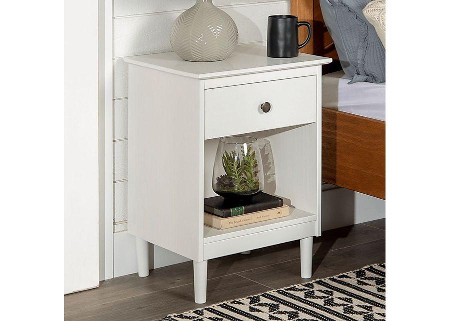 Cadmium White Nightstand