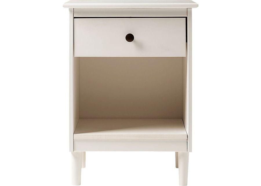 Cadmium White Nightstand