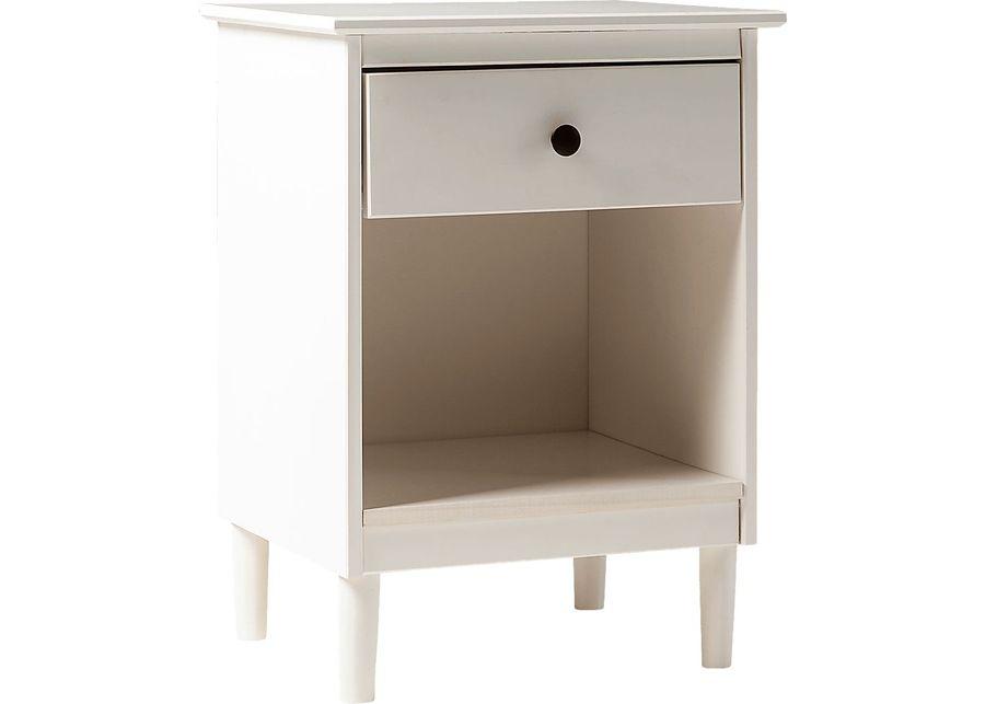 Cadmium White Nightstand