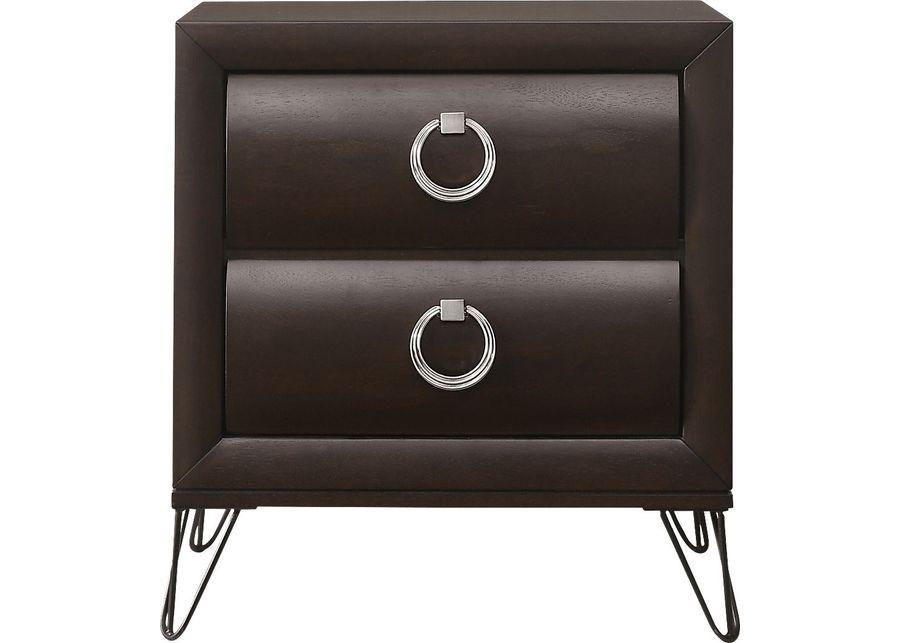 Copasaw Dark Brown Nightstand