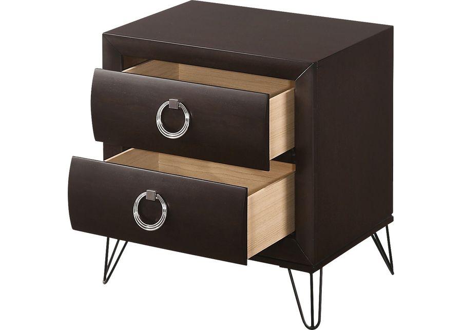 Copasaw Dark Brown Nightstand