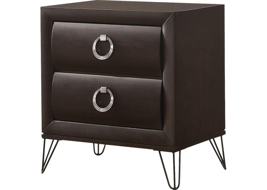 Copasaw Dark Brown Nightstand