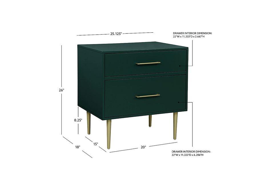 Thyson Green Nightstand