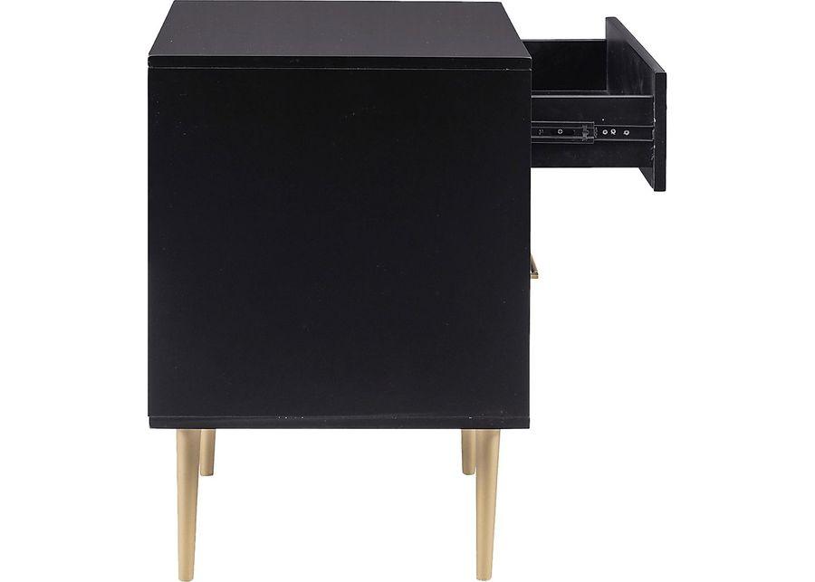 Thyson Black Nightstand