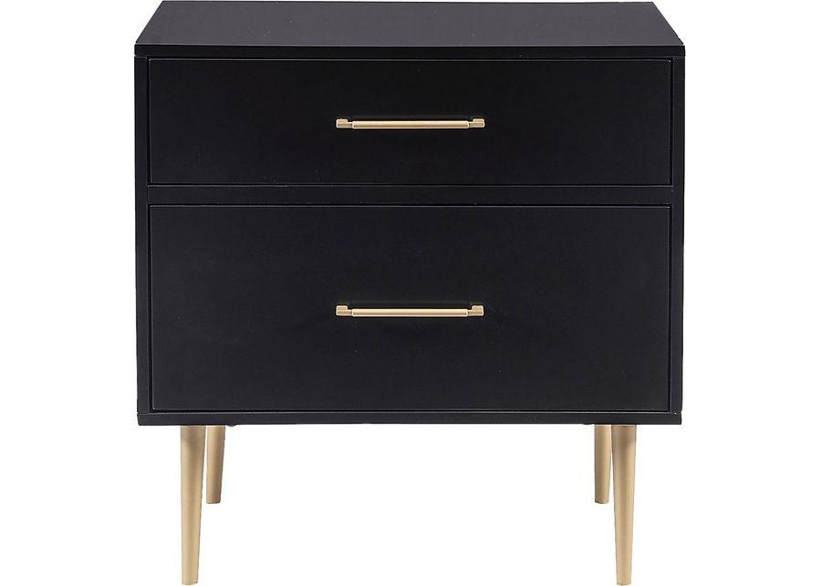 Thyson Black Nightstand