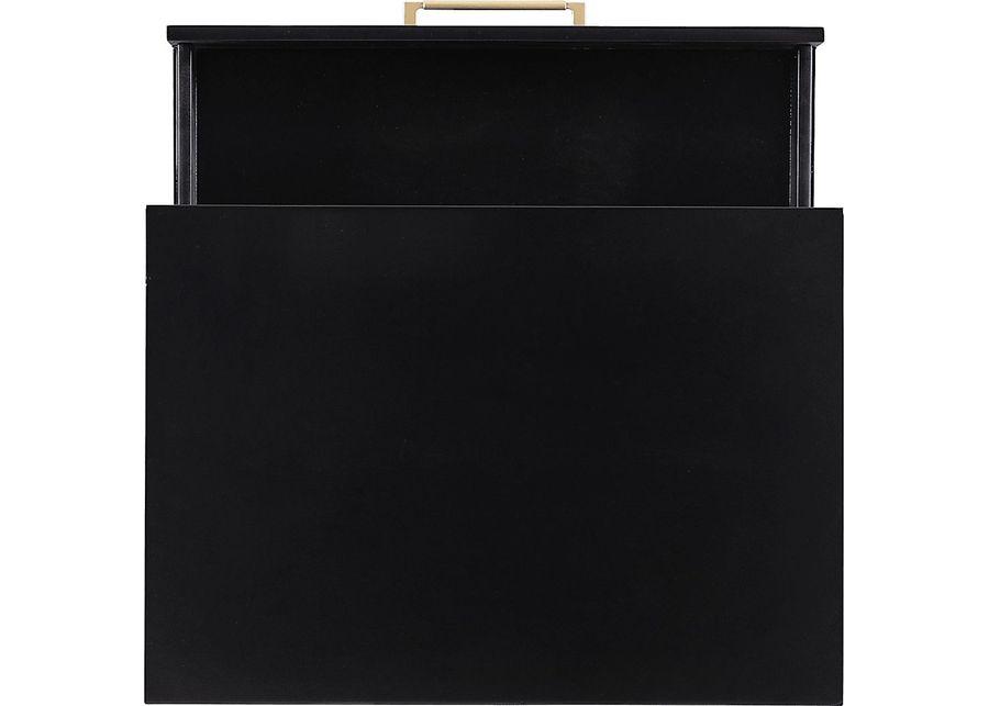 Thyson Black Nightstand