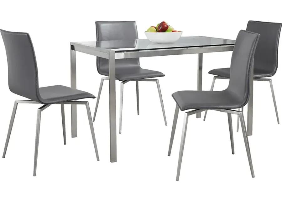 Upsall I Gray 5pc Dining Set