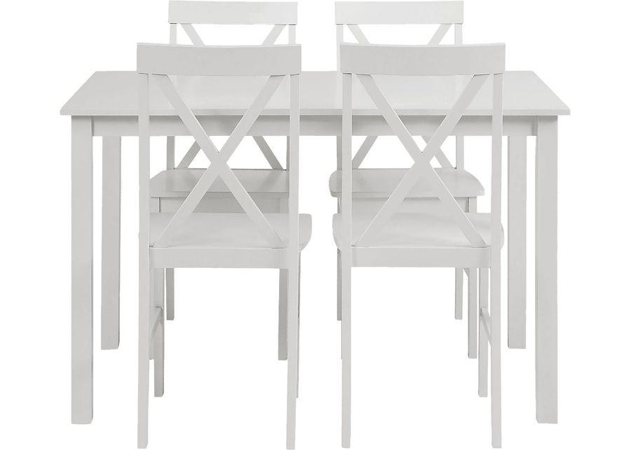 Barrette White 5 pc. Dining Set