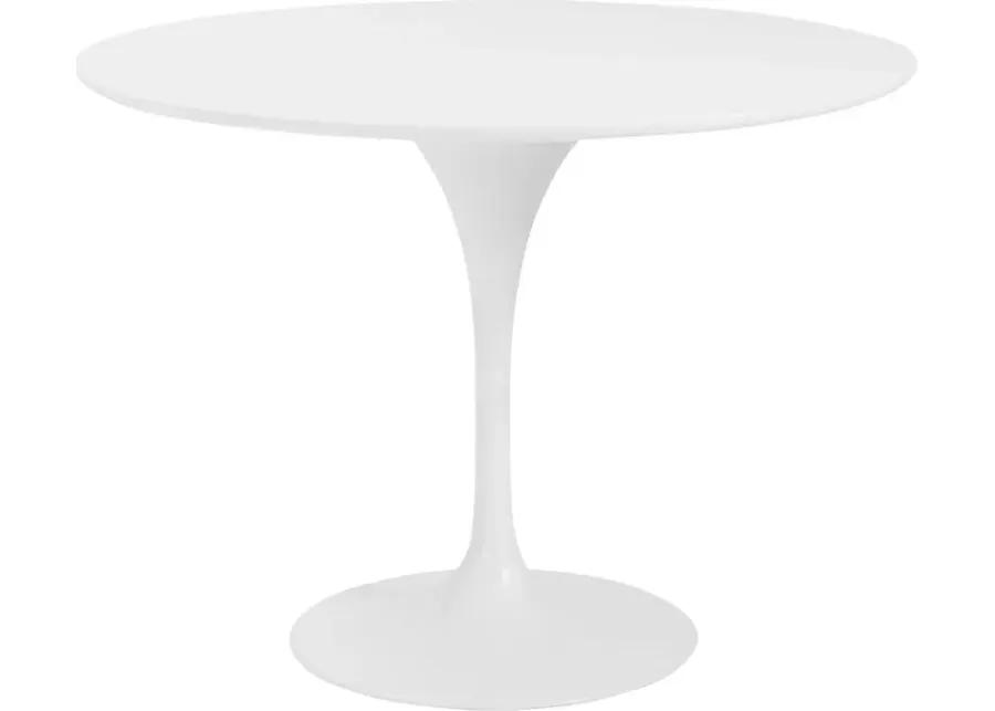 Kurela II White Dining Table