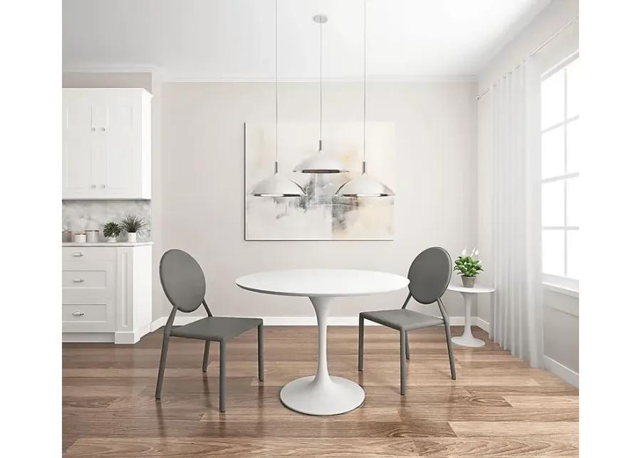 Kurela II White Dining Table