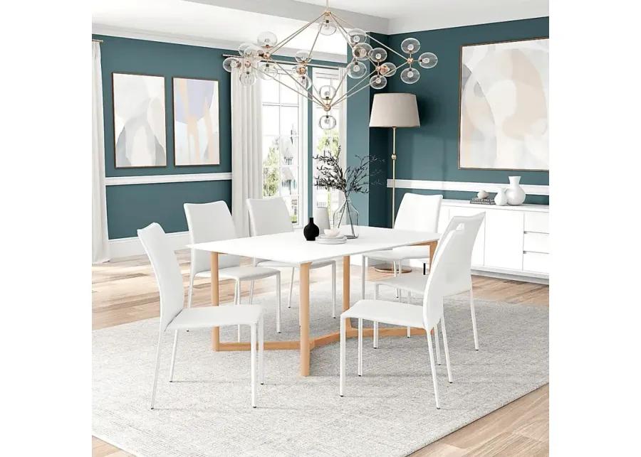 Moyhers White Dining Table