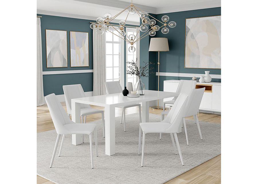 Ritenour White 70 in. Dining Table