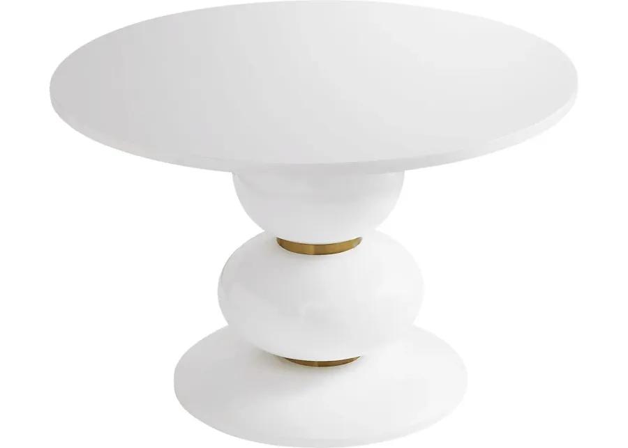 Fargreen White 47.5 in. Dining Table