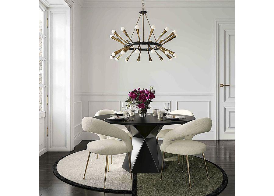 Rathton Black Dining Table