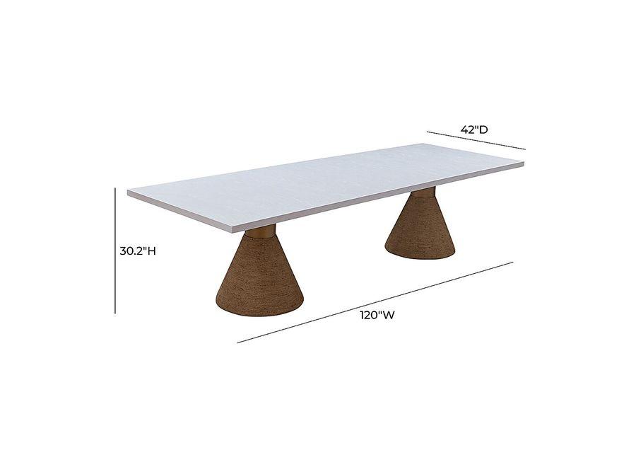 Gasteiger White Rectangular Dining Table