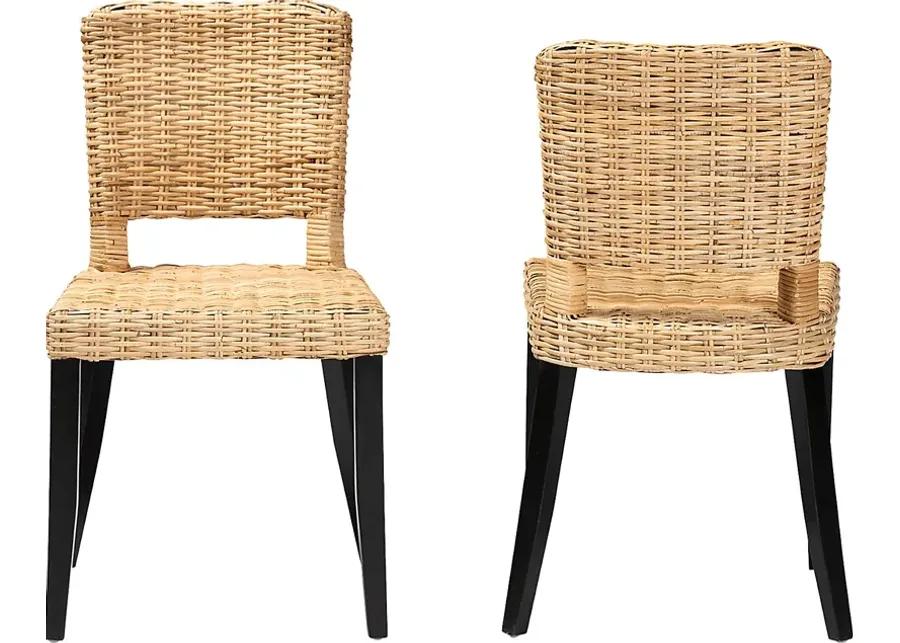 Kenoza Brown Side Chair, Set of 2