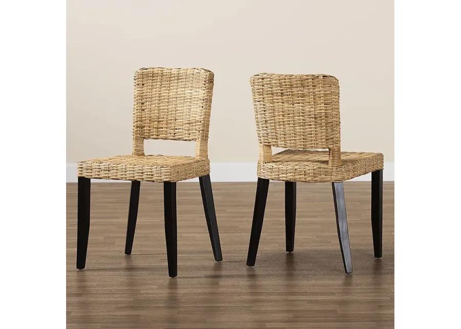 Kenoza Brown Side Chair, Set of 2