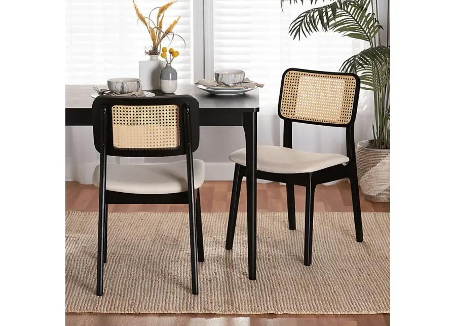 Ballardvale Black Side Chair, Set of 2