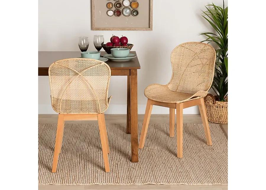 Dunstable Brown Dining Chair, Set of 2