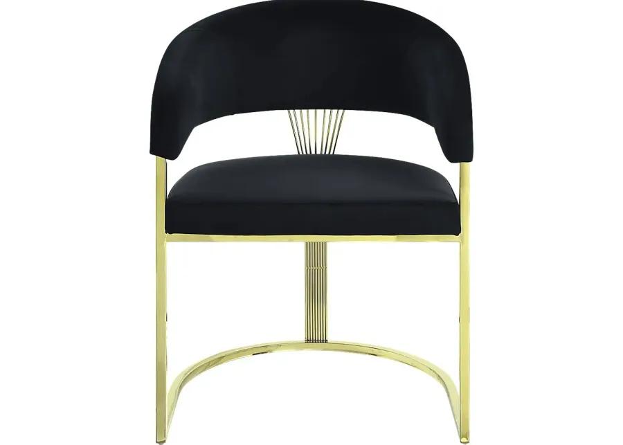 Saadi Black Arm Chair