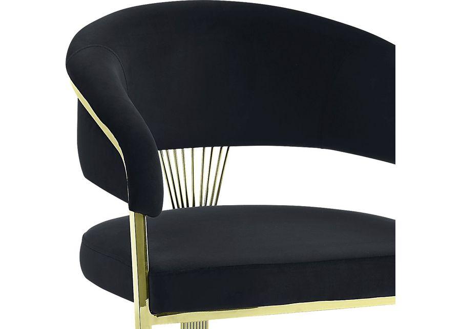 Saadi Black Arm Chair