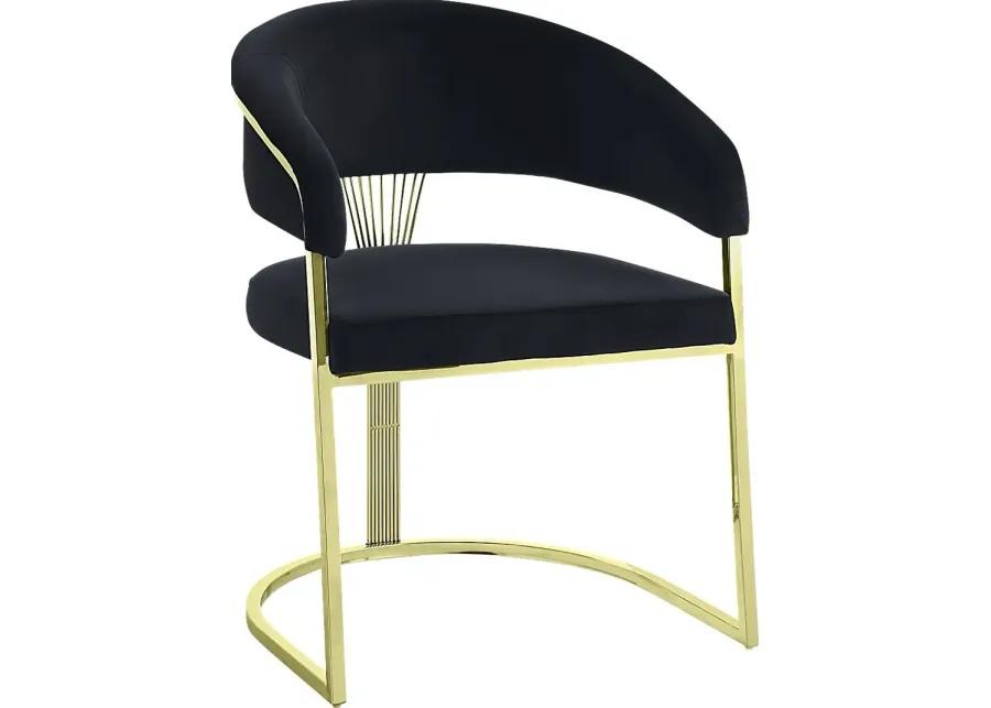 Saadi Black Arm Chair