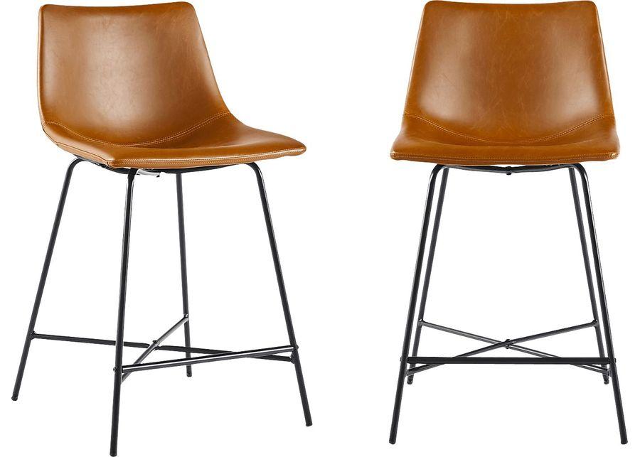 Cassamia Brown Barstool, Set of 2