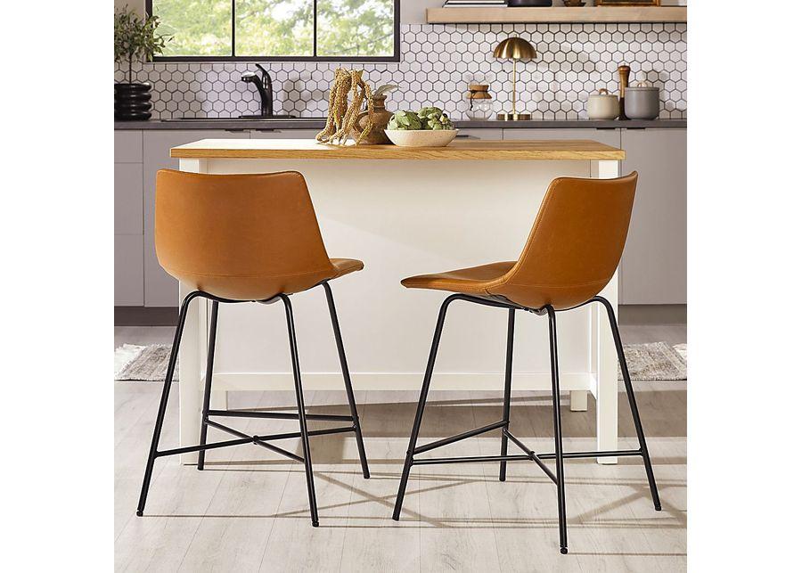 Cassamia Brown Barstool, Set of 2