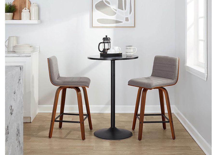 Sturfield III Gray Swivel Counter Height Stool, Set of 2