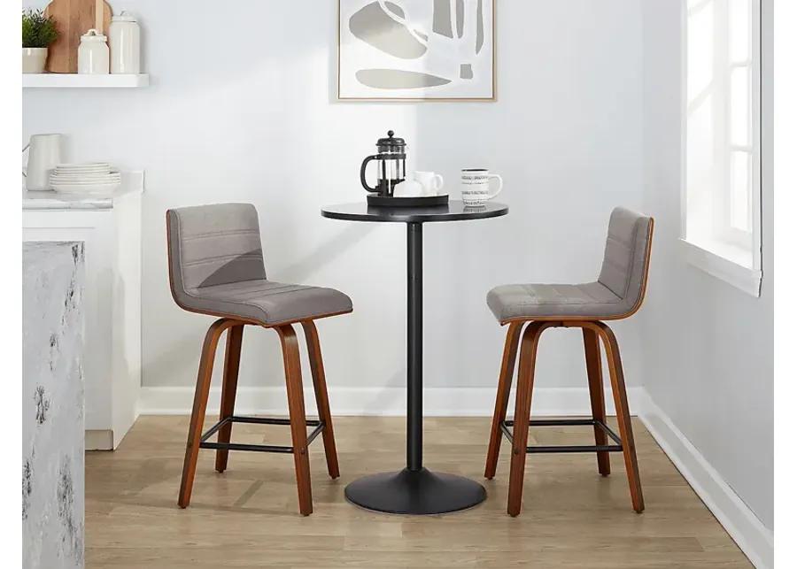 Sturfield III Gray Swivel Counter Height Stool, Set of 2