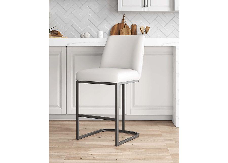 Foxiana White Counter Stool