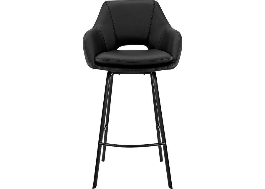 Lanelaw Black Swivel Barstool