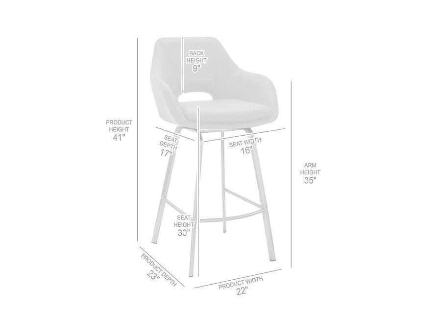 Lanelaw Black Swivel Barstool