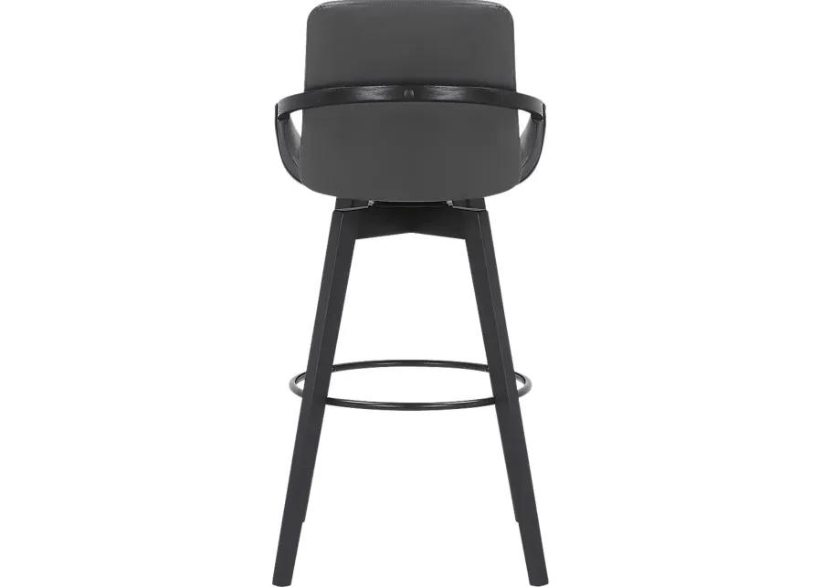 Statistreet Gray Swivel Barstool