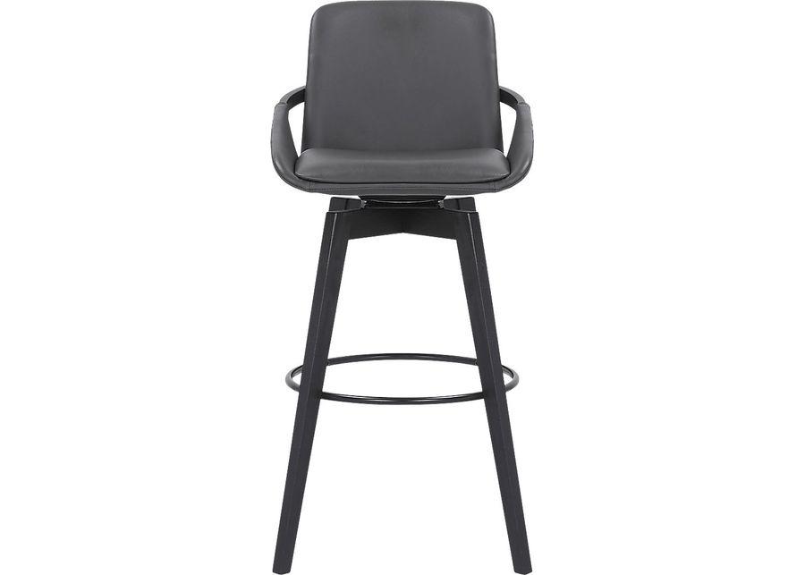 Statistreet Gray Swivel Barstool