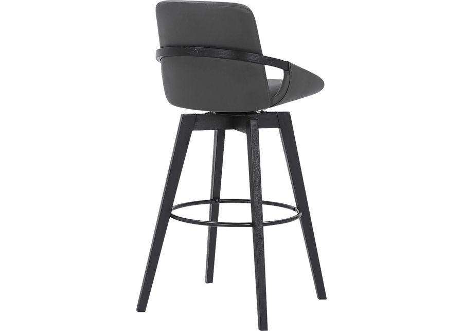 Statistreet Gray Swivel Barstool