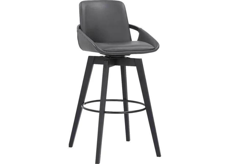 Statistreet Gray Swivel Barstool