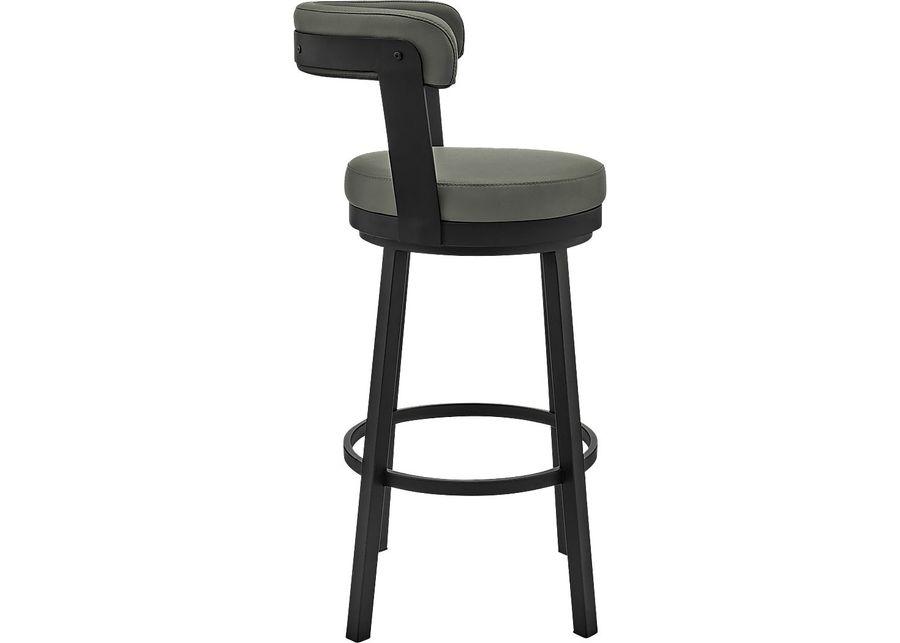 Zinat Gray Swivel Barstool