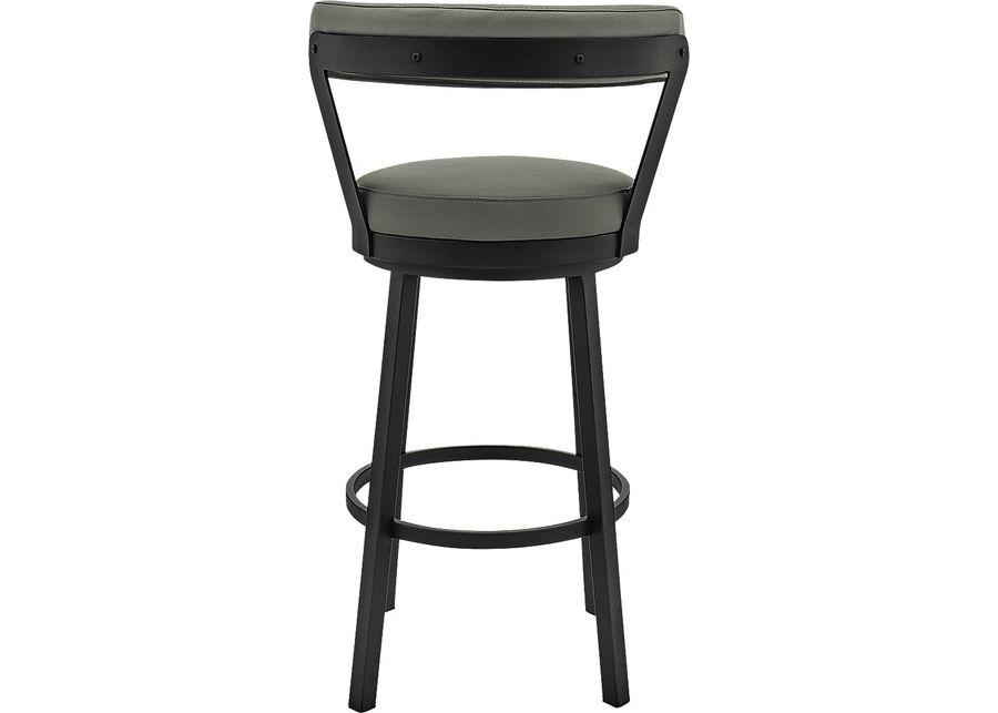 Zinat Gray Swivel Barstool