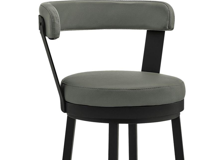 Zinat Gray Swivel Barstool