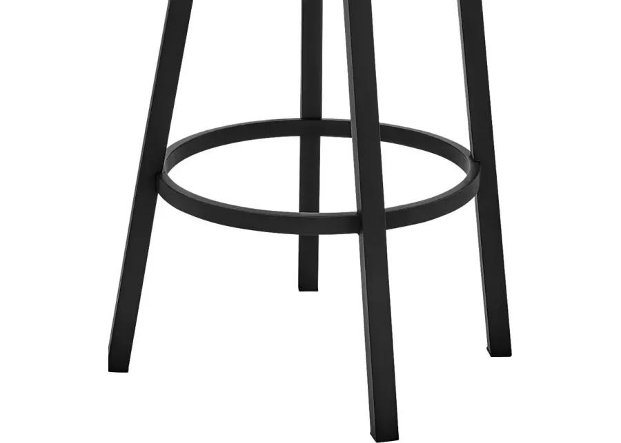 Zinat Gray Swivel Barstool