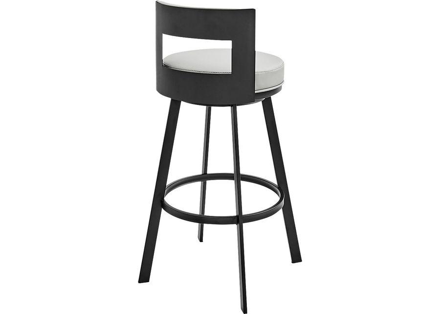 Camver Gray Swivel Barstool