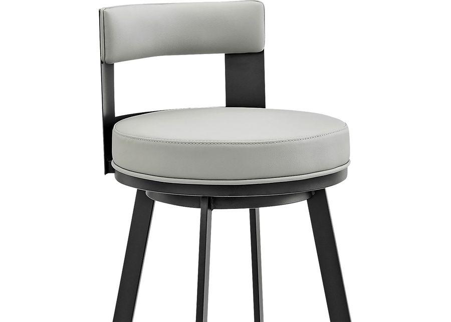 Camver Gray Swivel Barstool