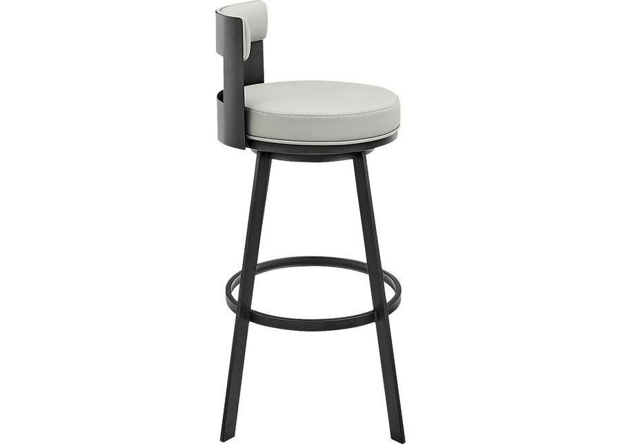 Camver Gray Swivel Barstool