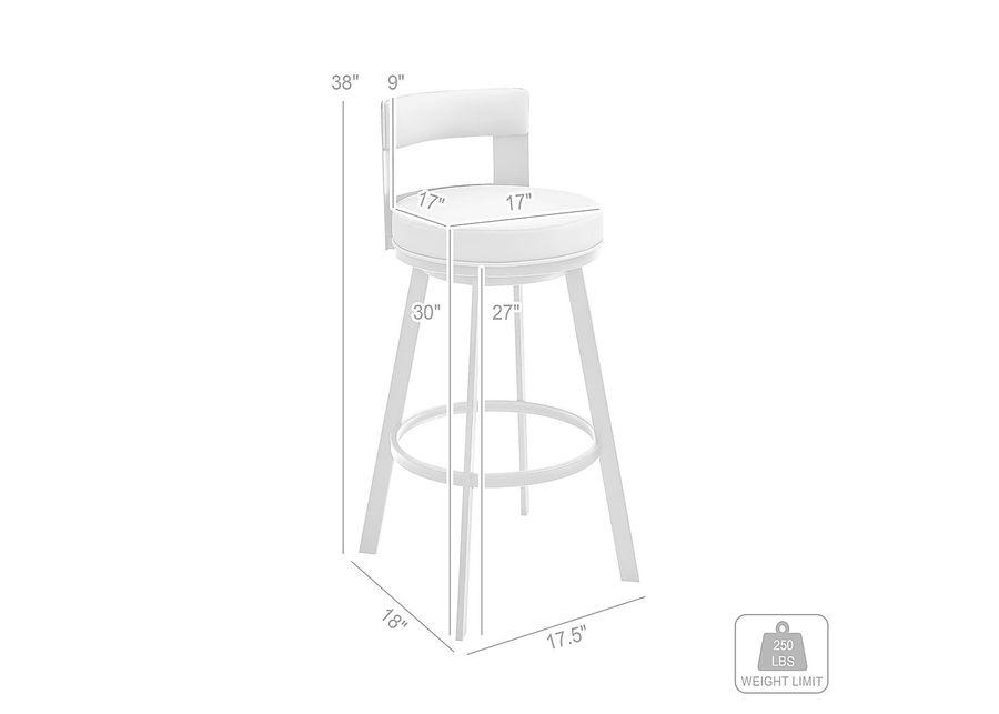 Camver Gray Swivel Barstool