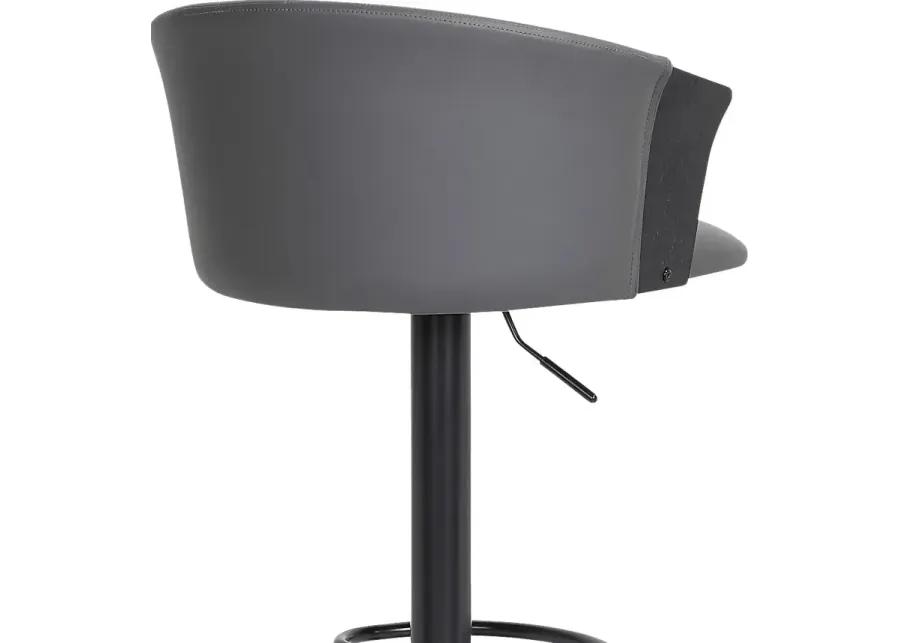 Lemsea Gray Adjustable Barstool